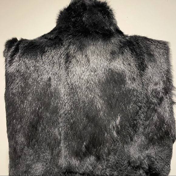 Michael Kors Real Rabbit Fur Vest - RARE Women Fitted Coat Size Medium - Picture 14 of 14